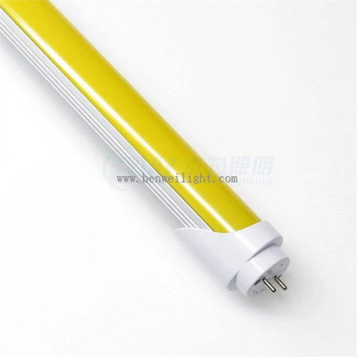 No UV 2ft 3ft 4ft 5ft T8 LED yellow tube lighting LED tube