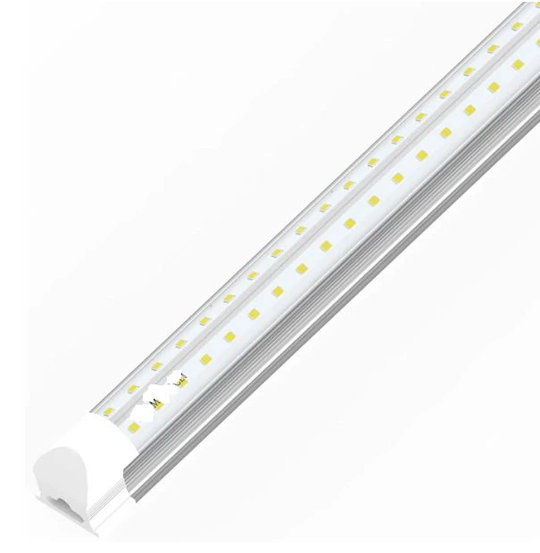 T8 8ft V Shape Led Tube 60w Integreret 5000k Klar