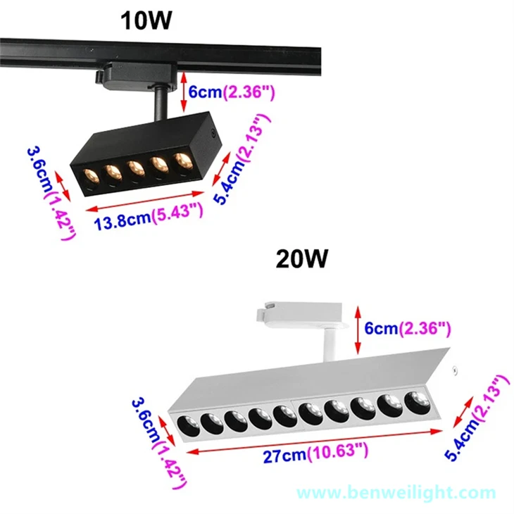 12W Magnetic LED Track Light | DC48V Dimmable Track Spotlight for Modern Interiors best