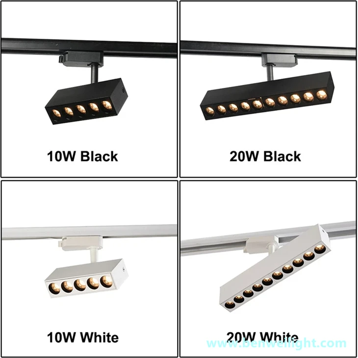 12W Magnetic LED Track Light | DC48V Dimmable Track Spotlight for Modern Interiors high quality
