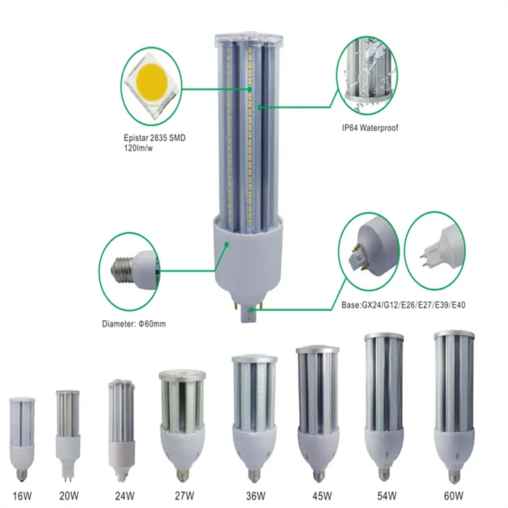 High Brightness 35W LED Corn Light Bulb, E26 Base LED Corn Lamp suppliers