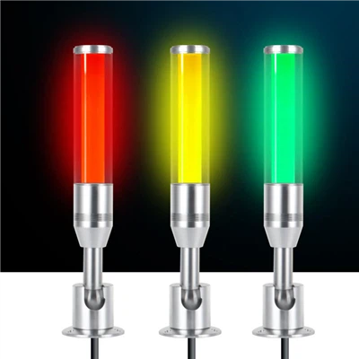 LED-advarselslys, industriel rød/orange/grøn CNC-maskine indikatortårn type med summerlyd.
